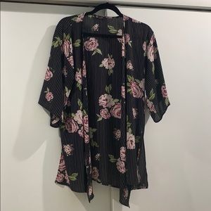 Floral Kimono / Cardigan / Swimsuit Cover-Up